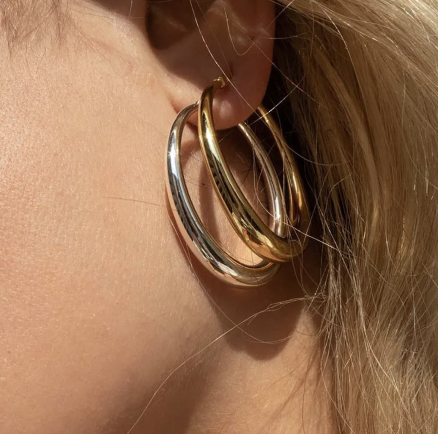 Vintage Geometric Hoop Earrings