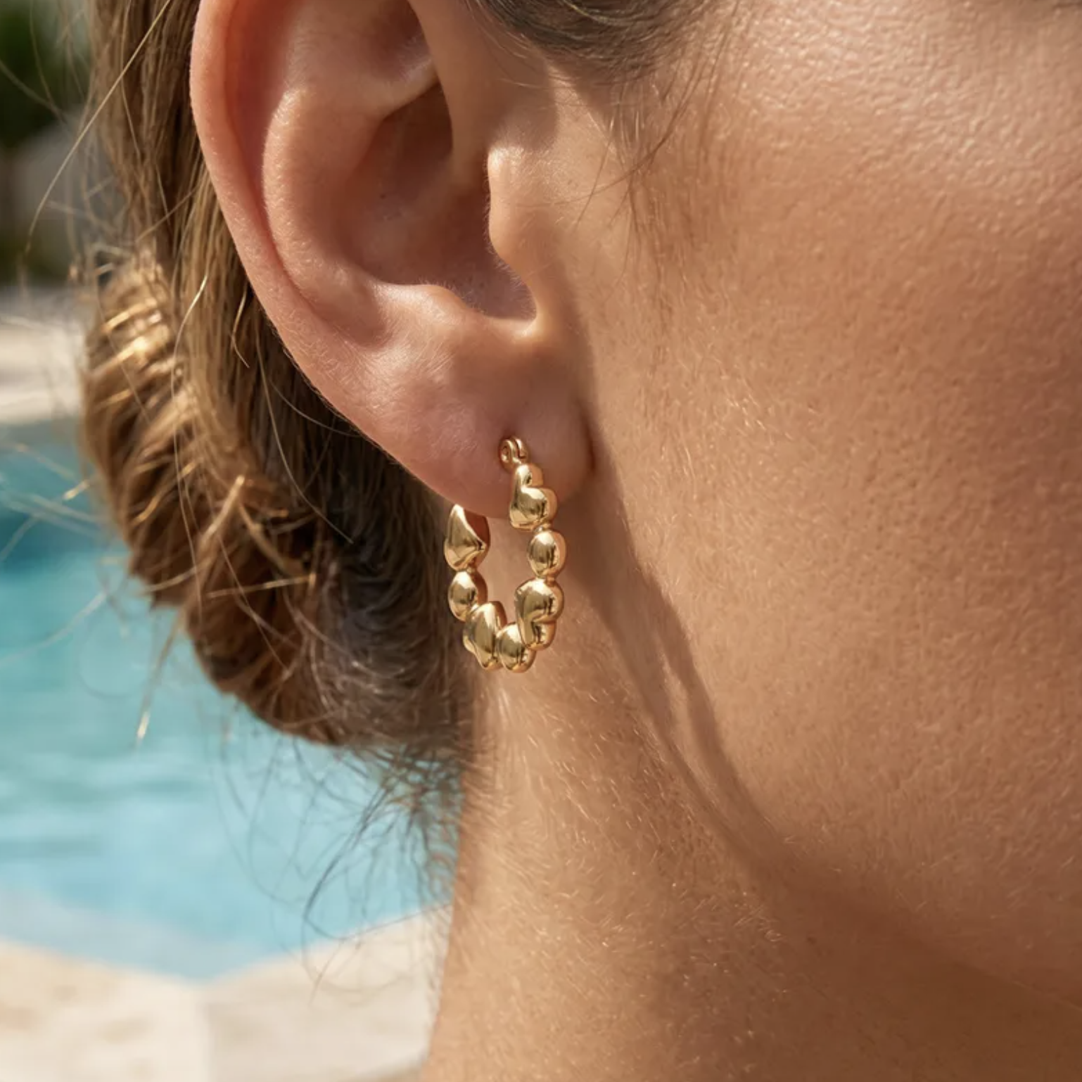 Heart Shape Stud Earrings