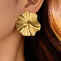 Retro Geometric Stud Earrings