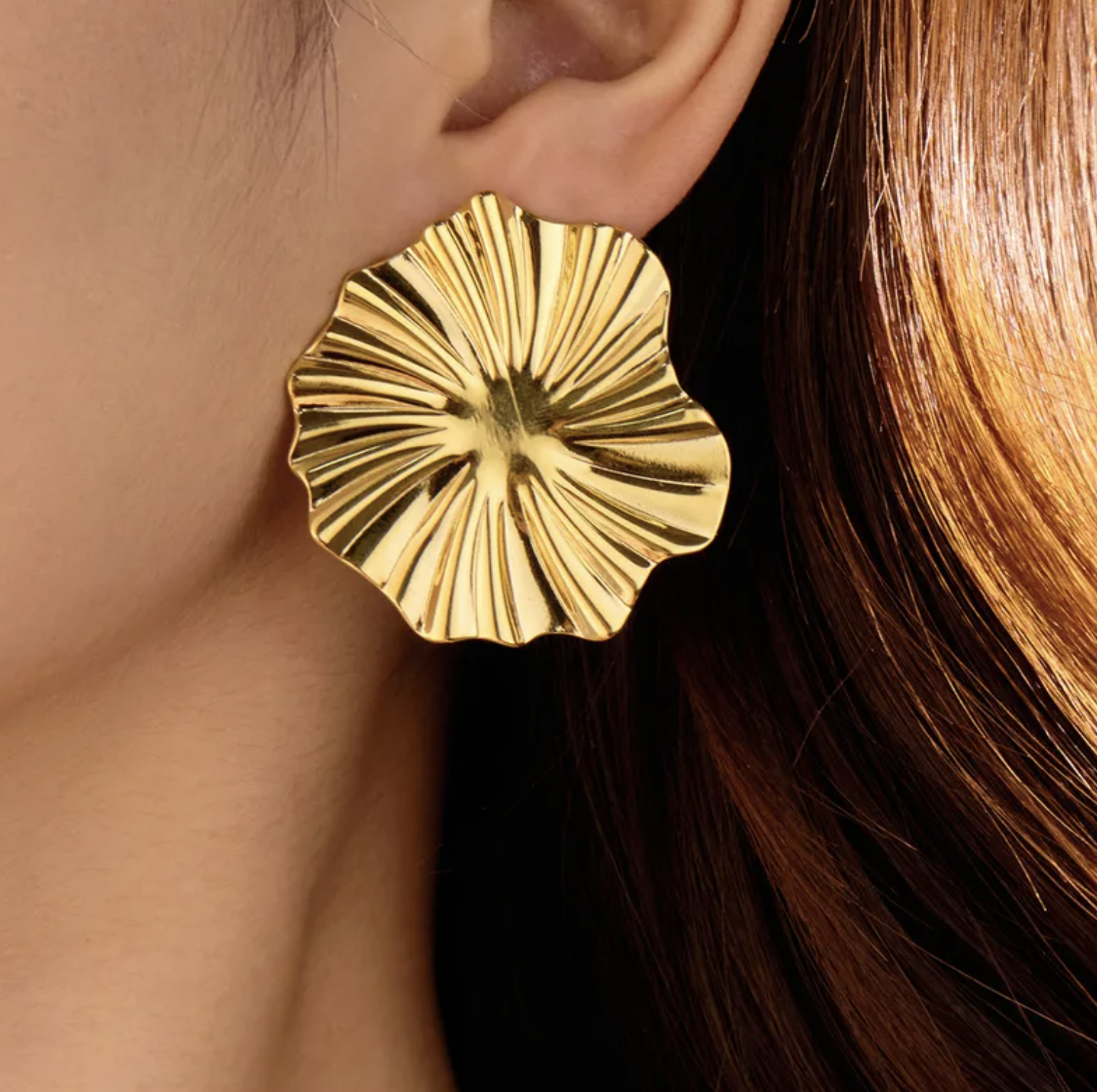 Retro Geometric Stud Earrings