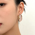 Geometric Resin Stud Earrings