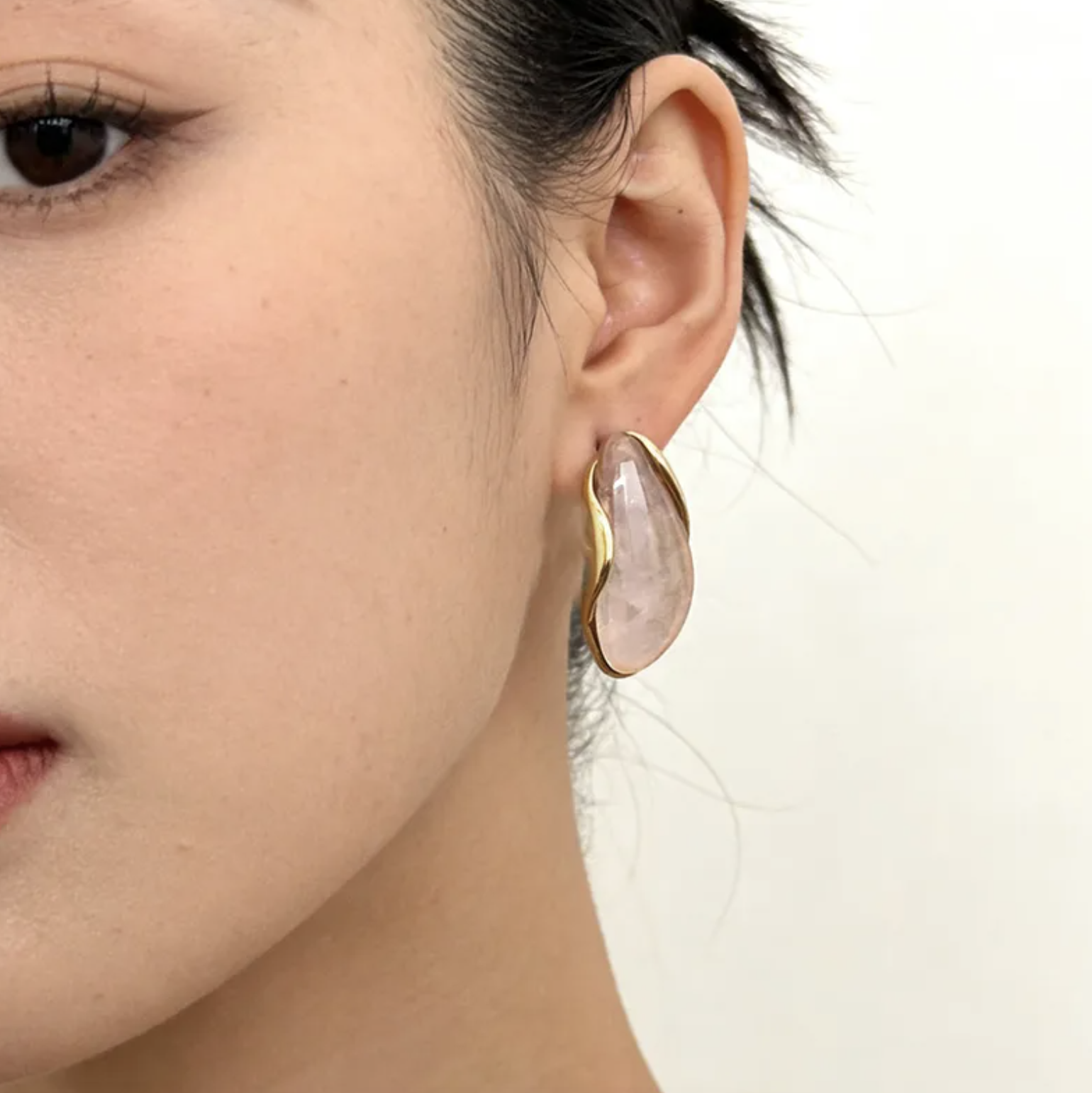 Geometric Resin Stud Earrings